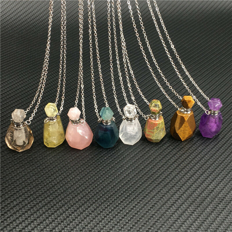 Vintage Gemstones POISON Perfume Bottle Pendant Necklace Chain unmarked |  eBay
